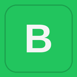 B logo